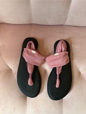 Pink Sanuk Sandals